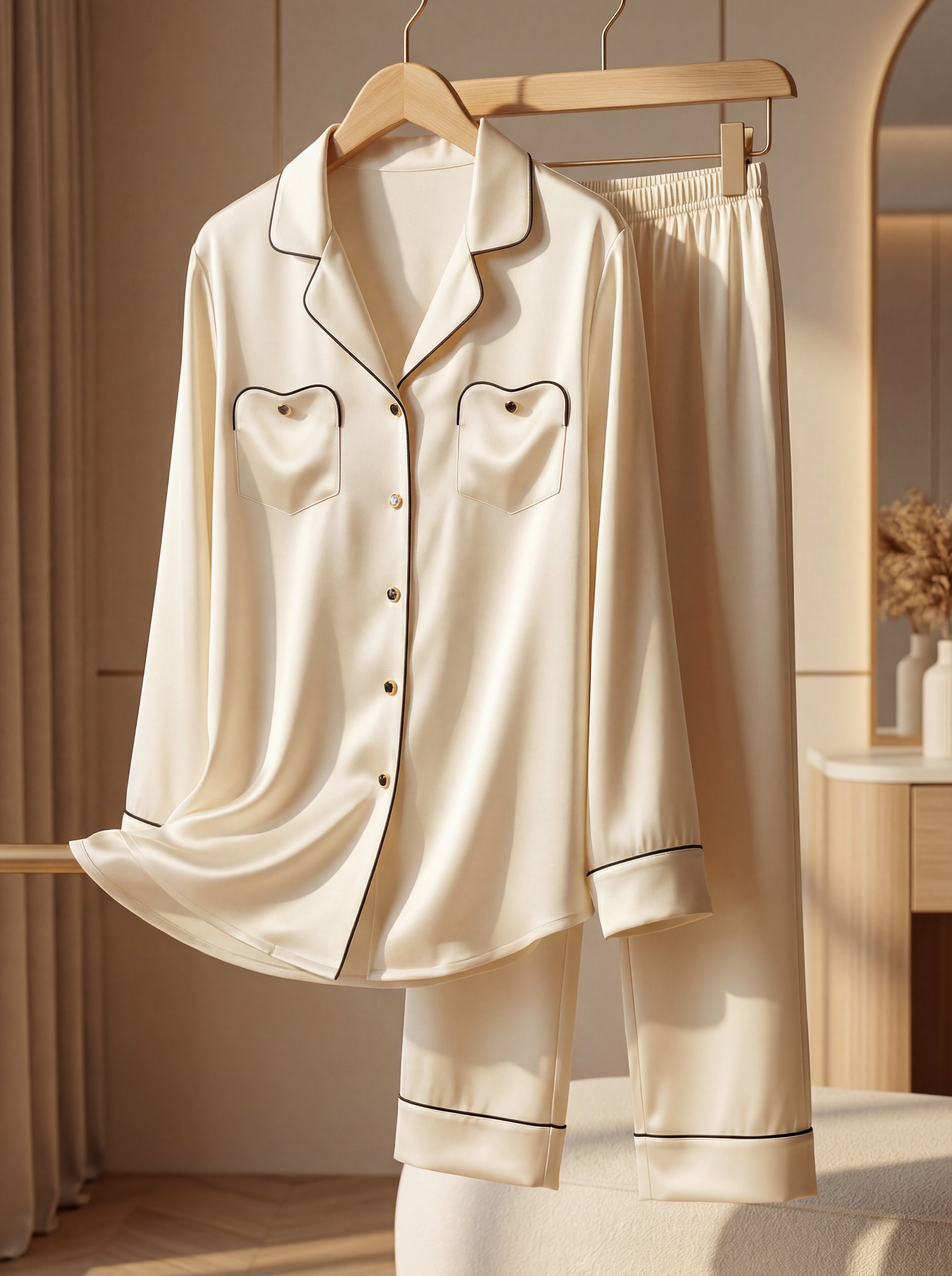 Le Pyjama en Soie Livia Le luxe des reines