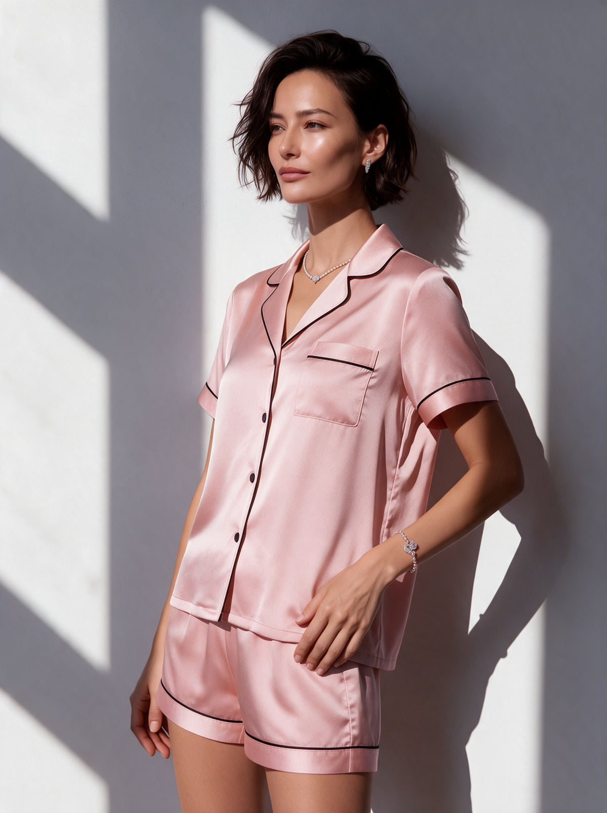 Luna (Pyjama satin de soie)