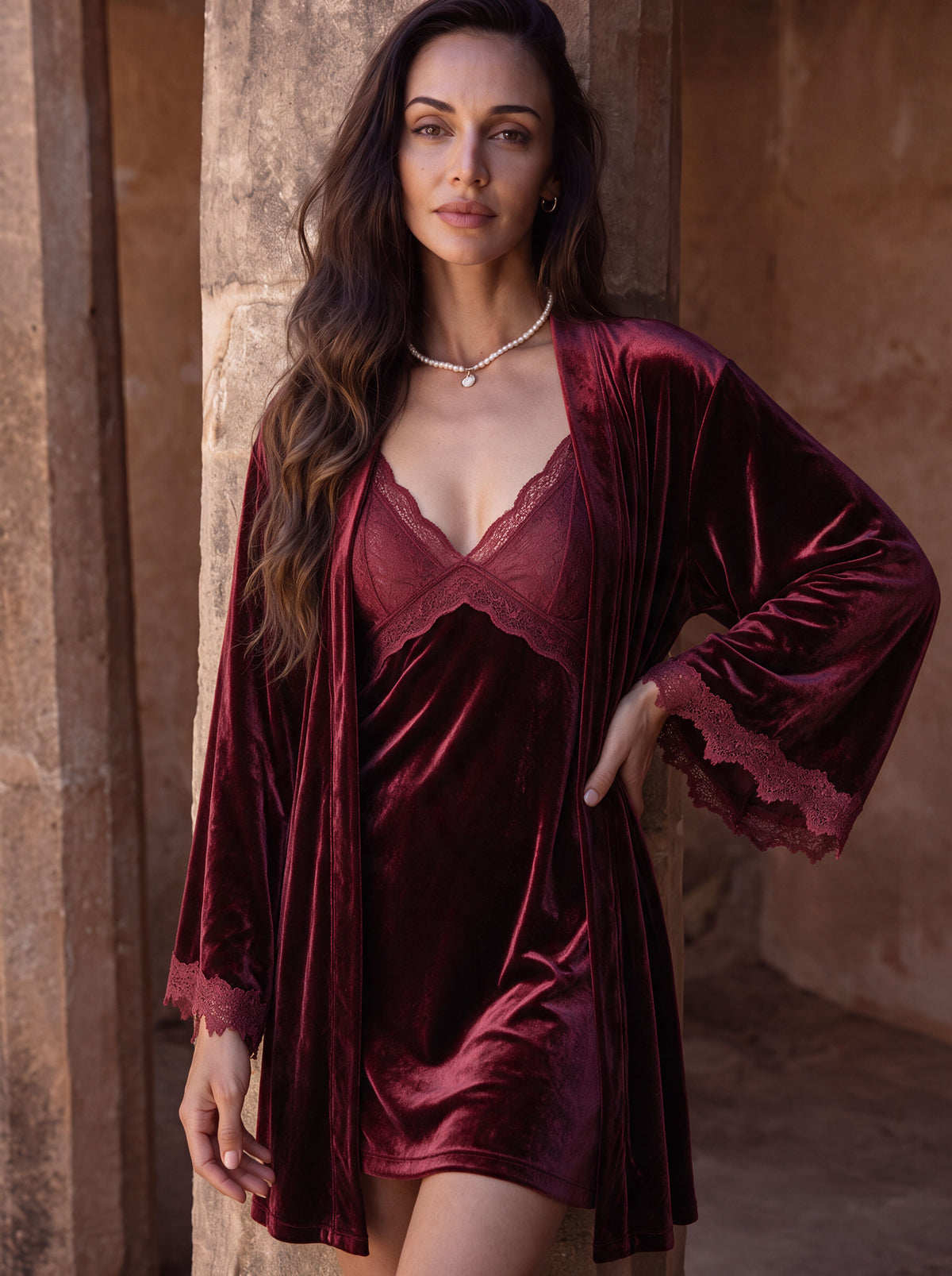 Ensemble en velour 2 pieces