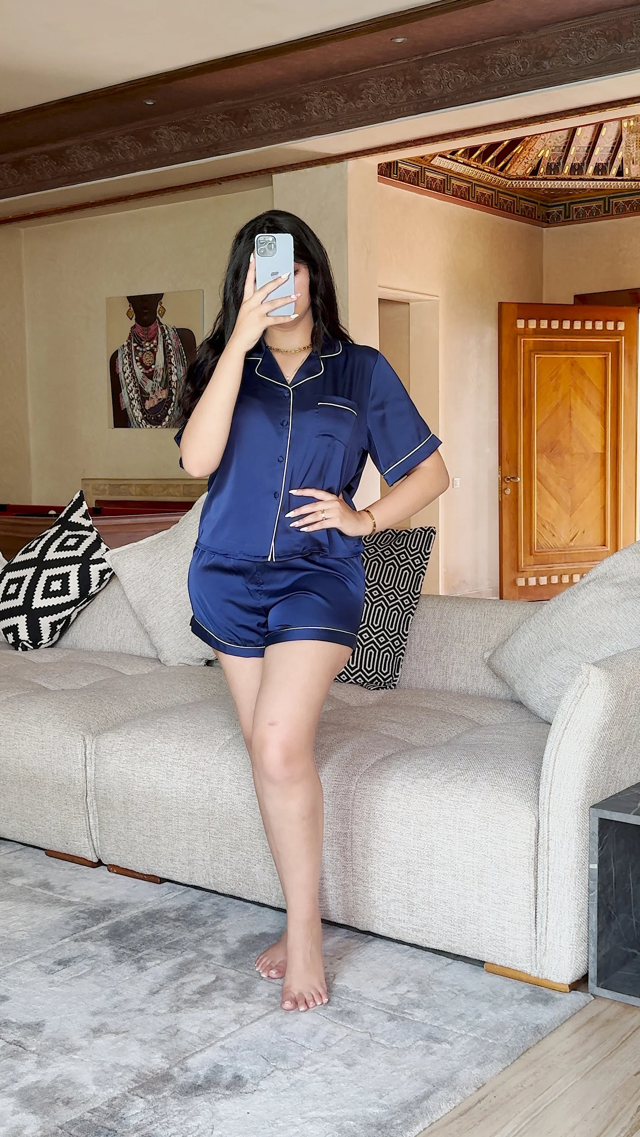 Luna(Pyjama satin de soie)