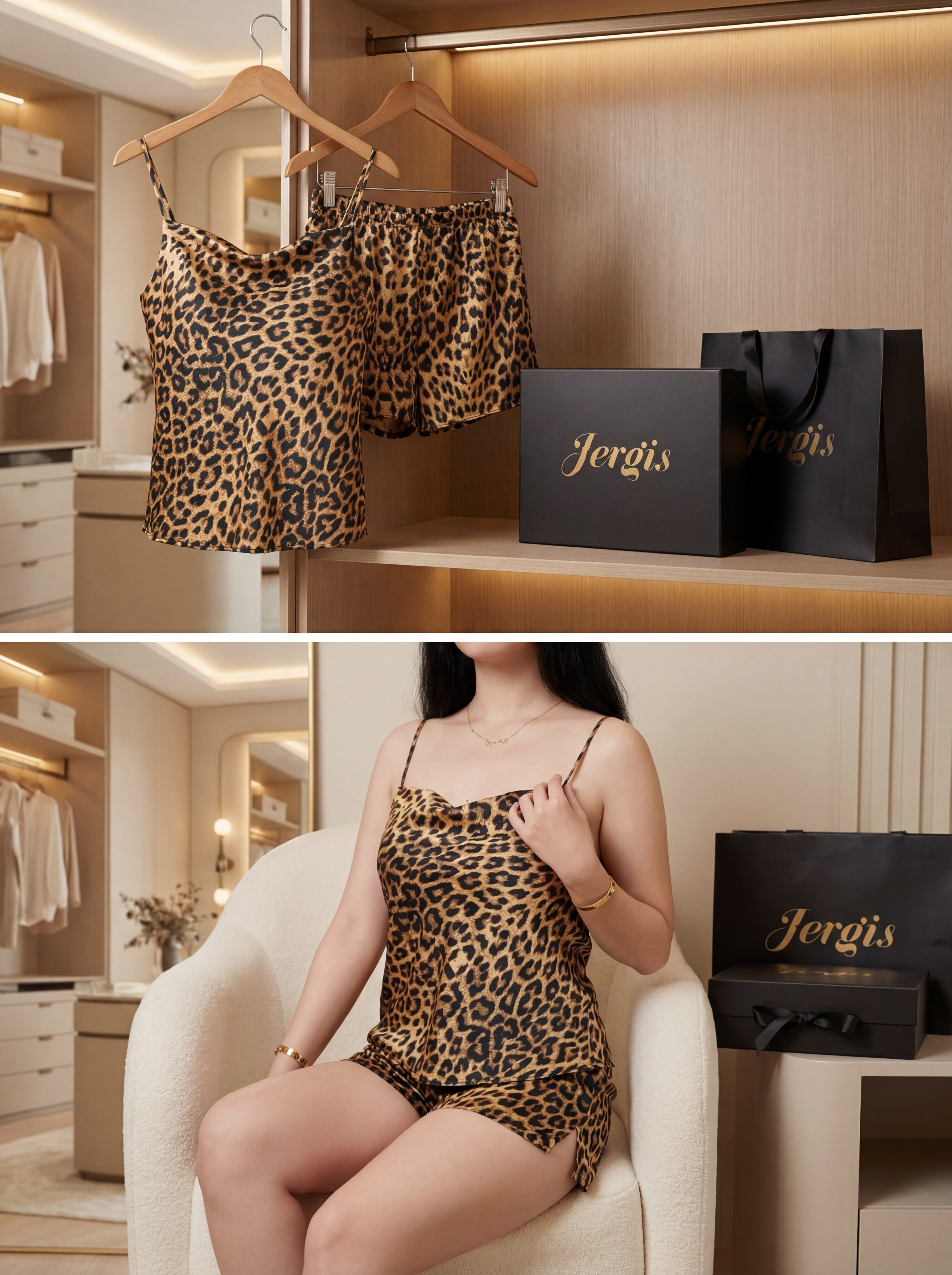 Pyjama Court Léopard L'Audacieuse