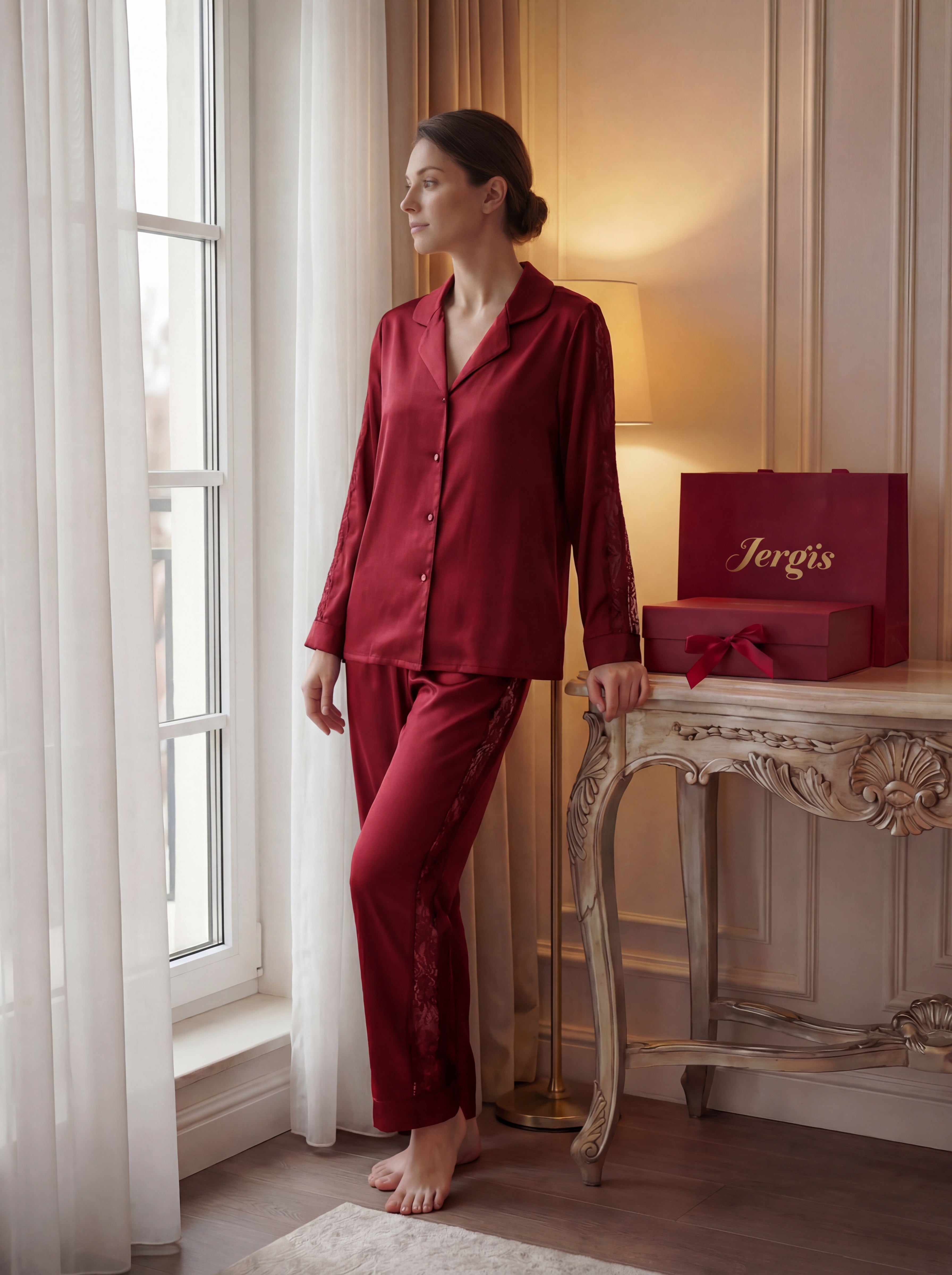 Pyjama nuit de soie