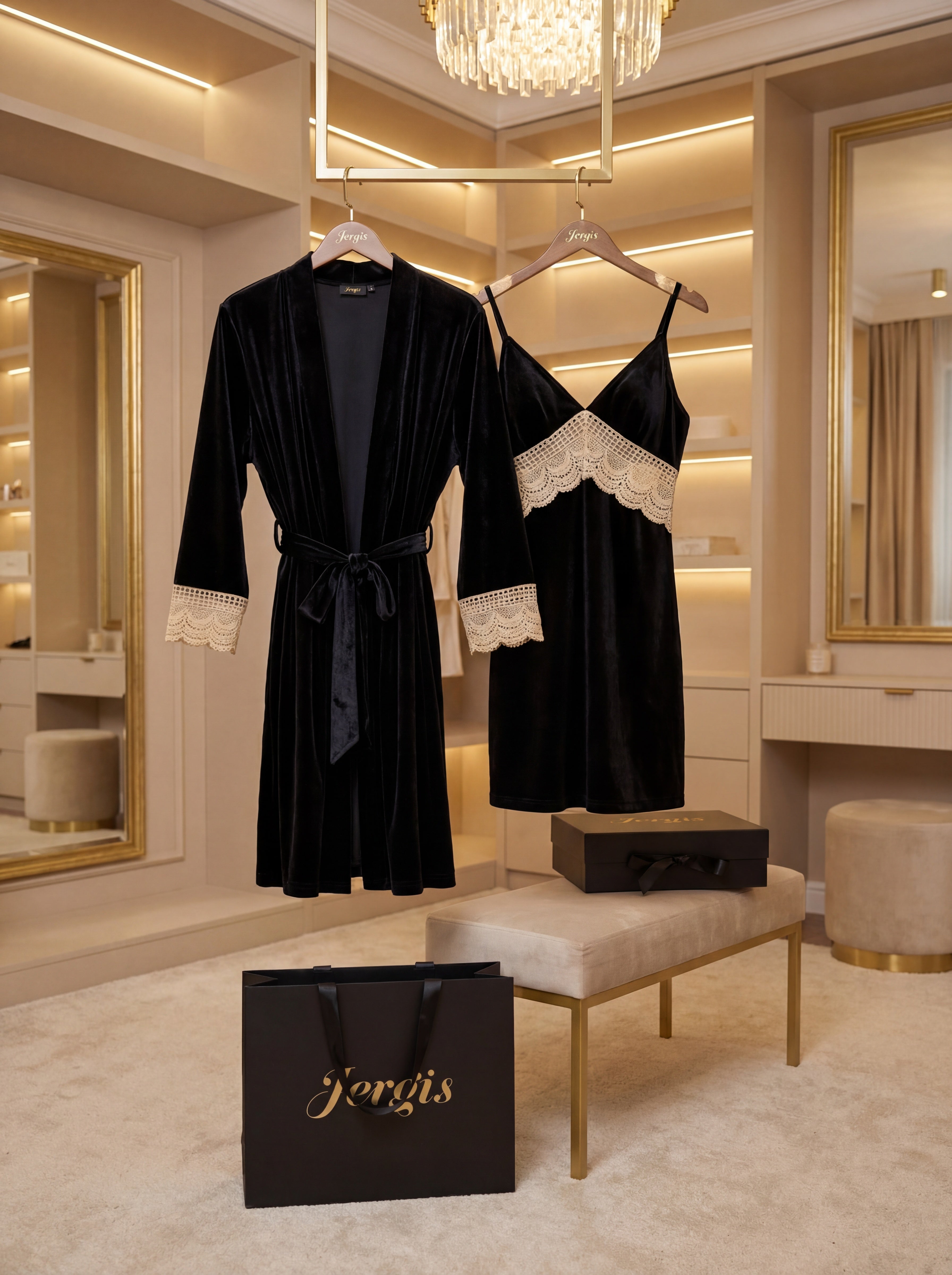 Divine Ensemble en velour 2 pieces