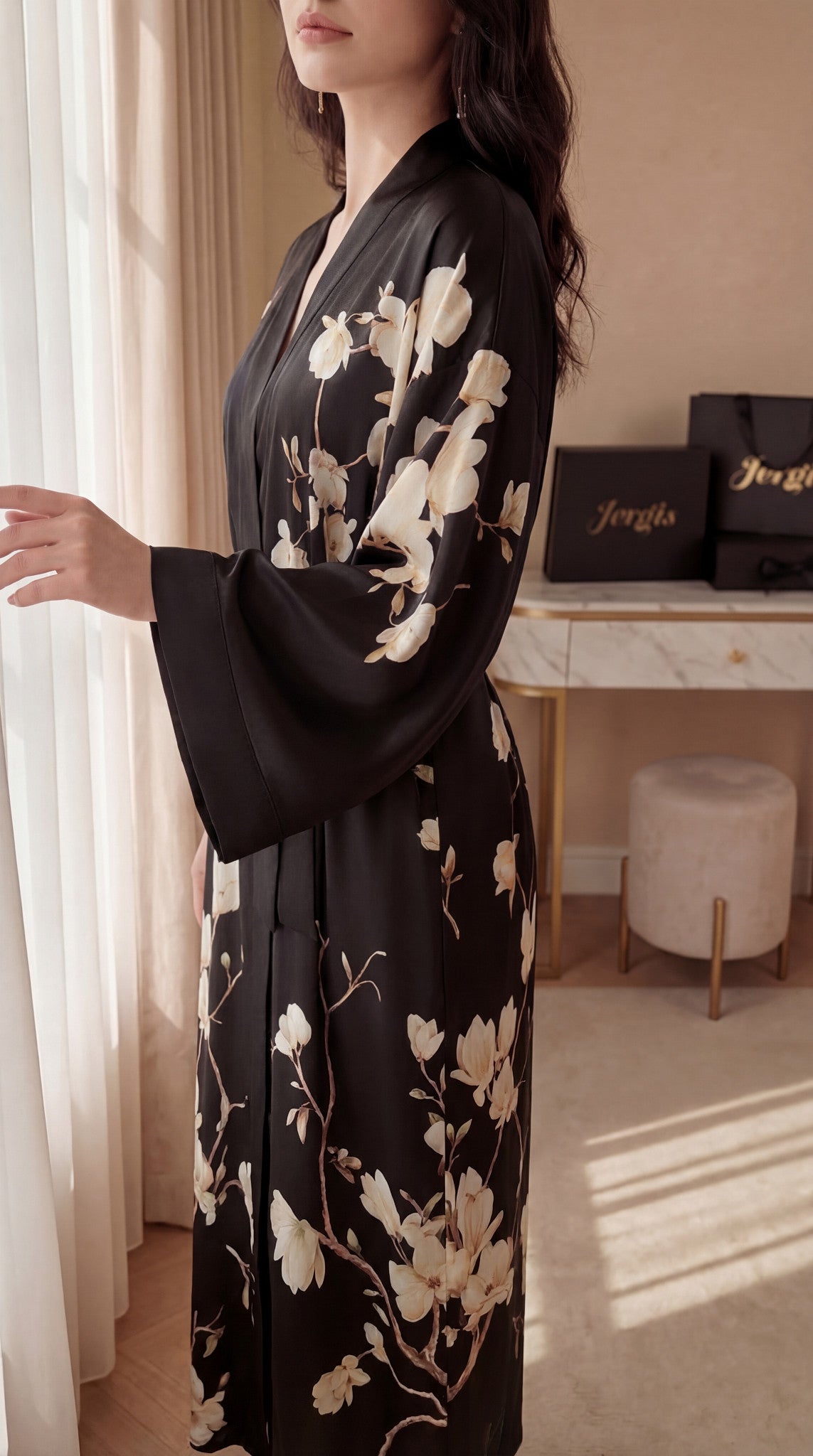 Ensemble Fleuri Noir