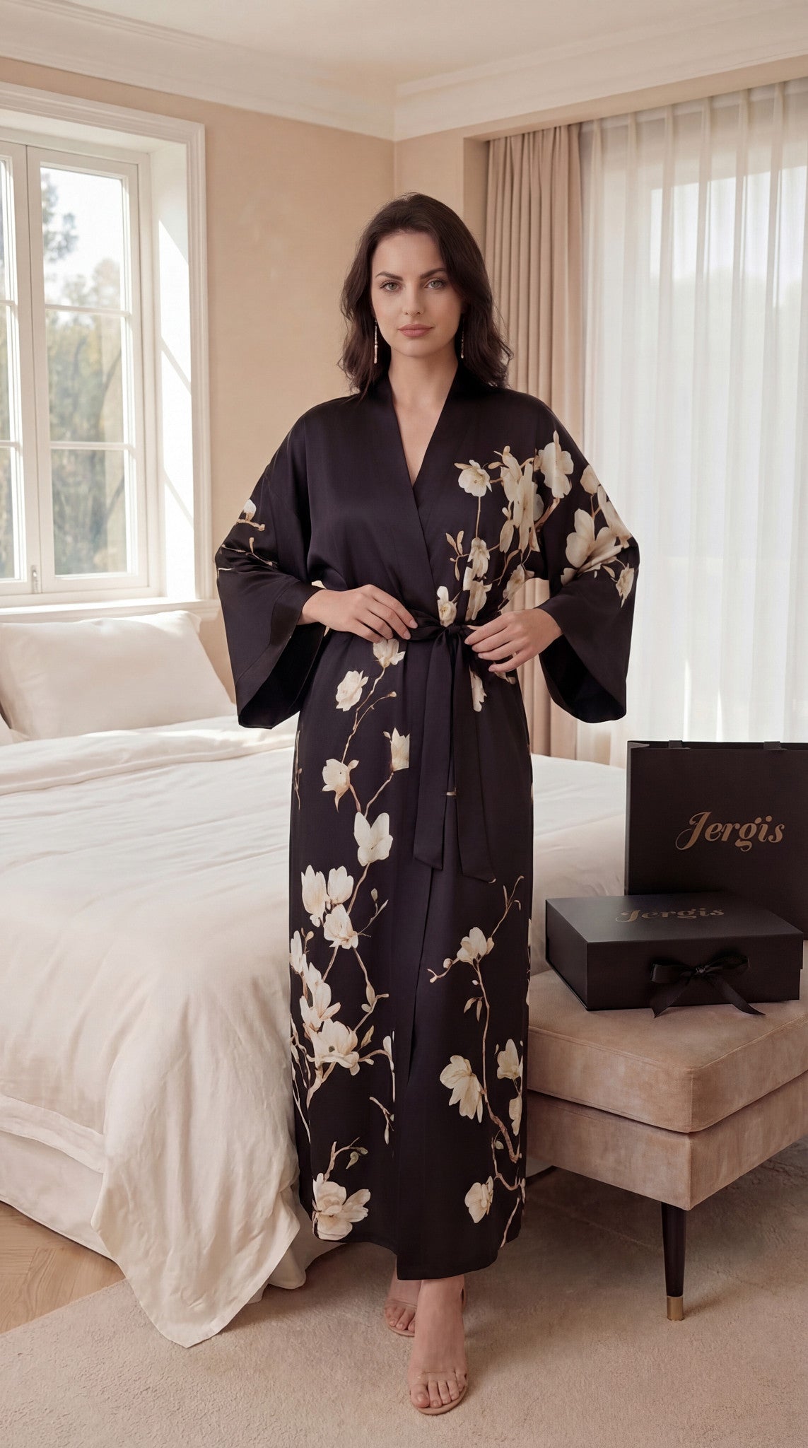 Ensemble Fleuri Noir