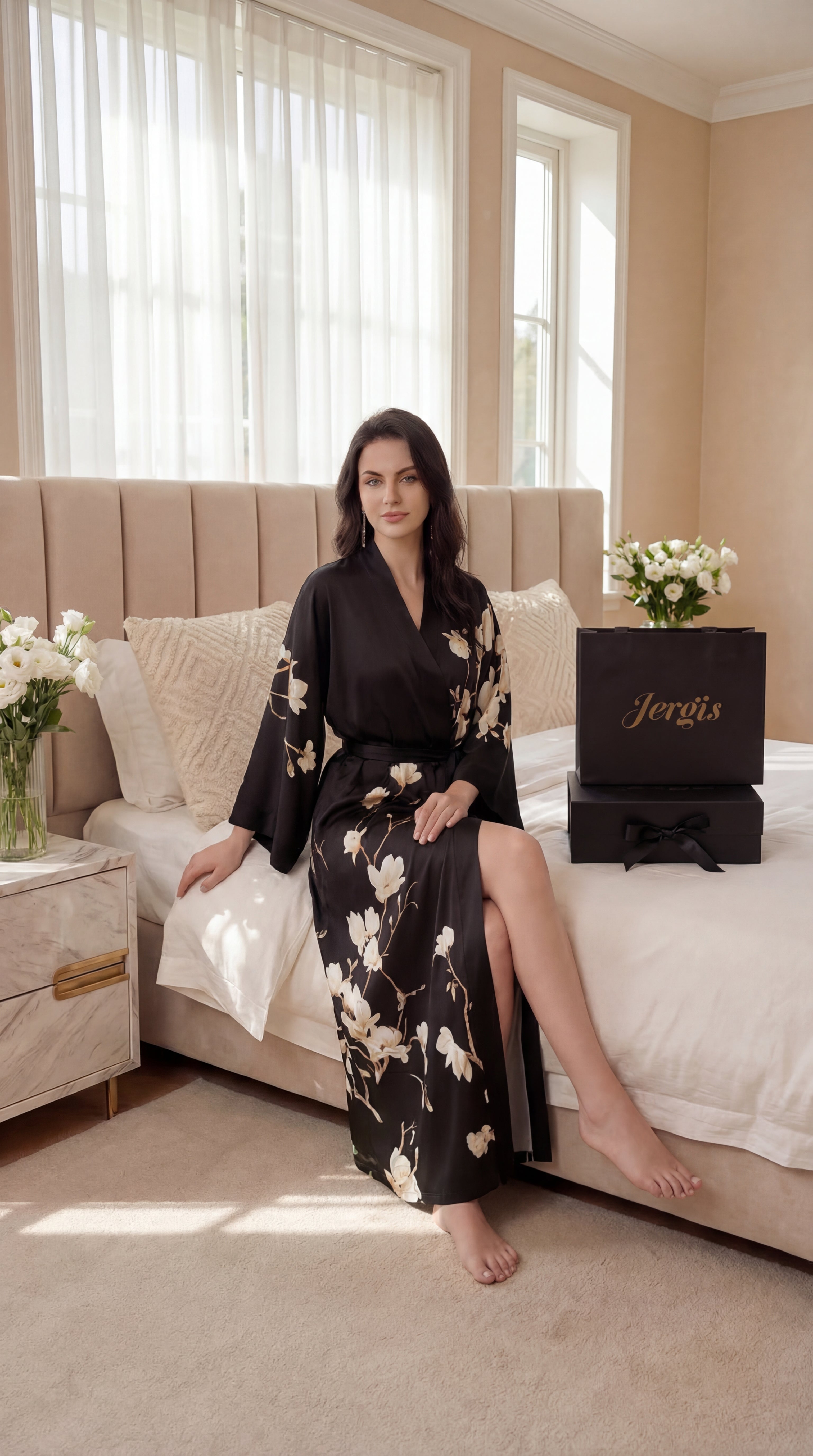 Ensemble Fleuri Noir