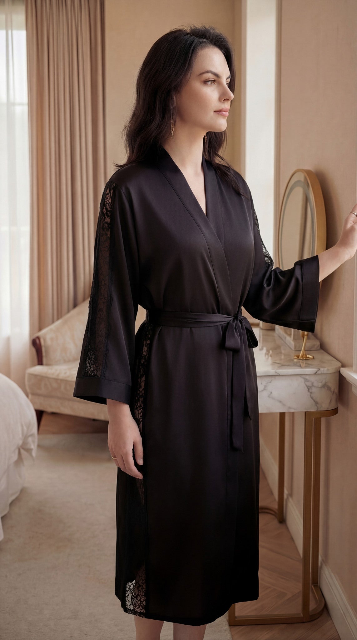kimono en dentelle