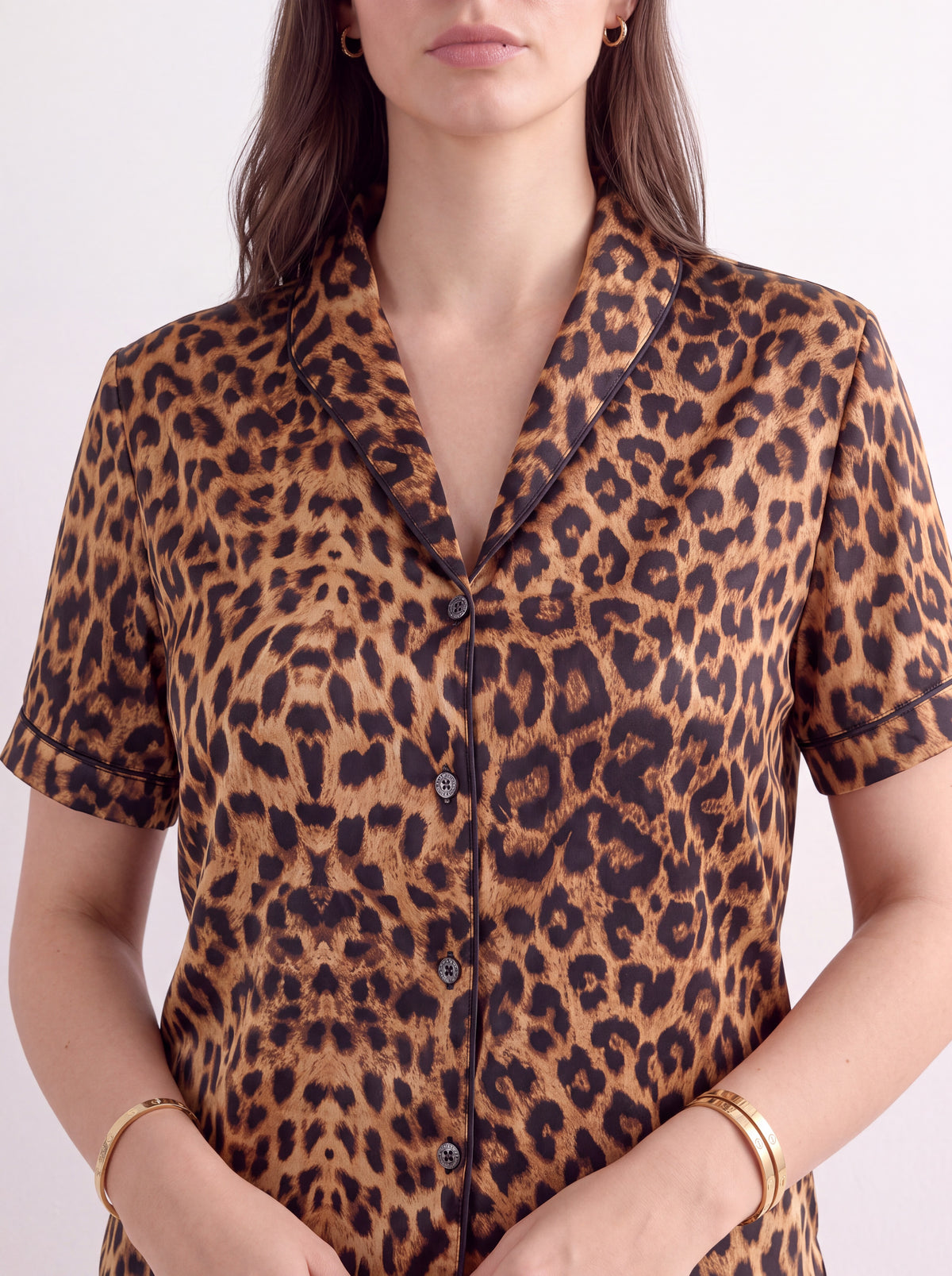 Pyjama léopard finition satin