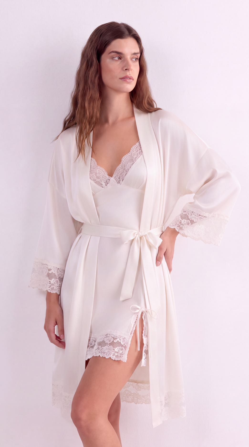 Le Duo Peignoir & Nuisette Nuage Blanc