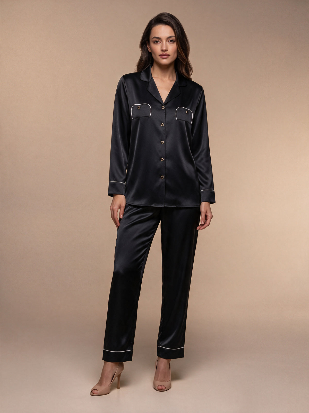 Le Pyjama en Soie Livia Le luxe des reines