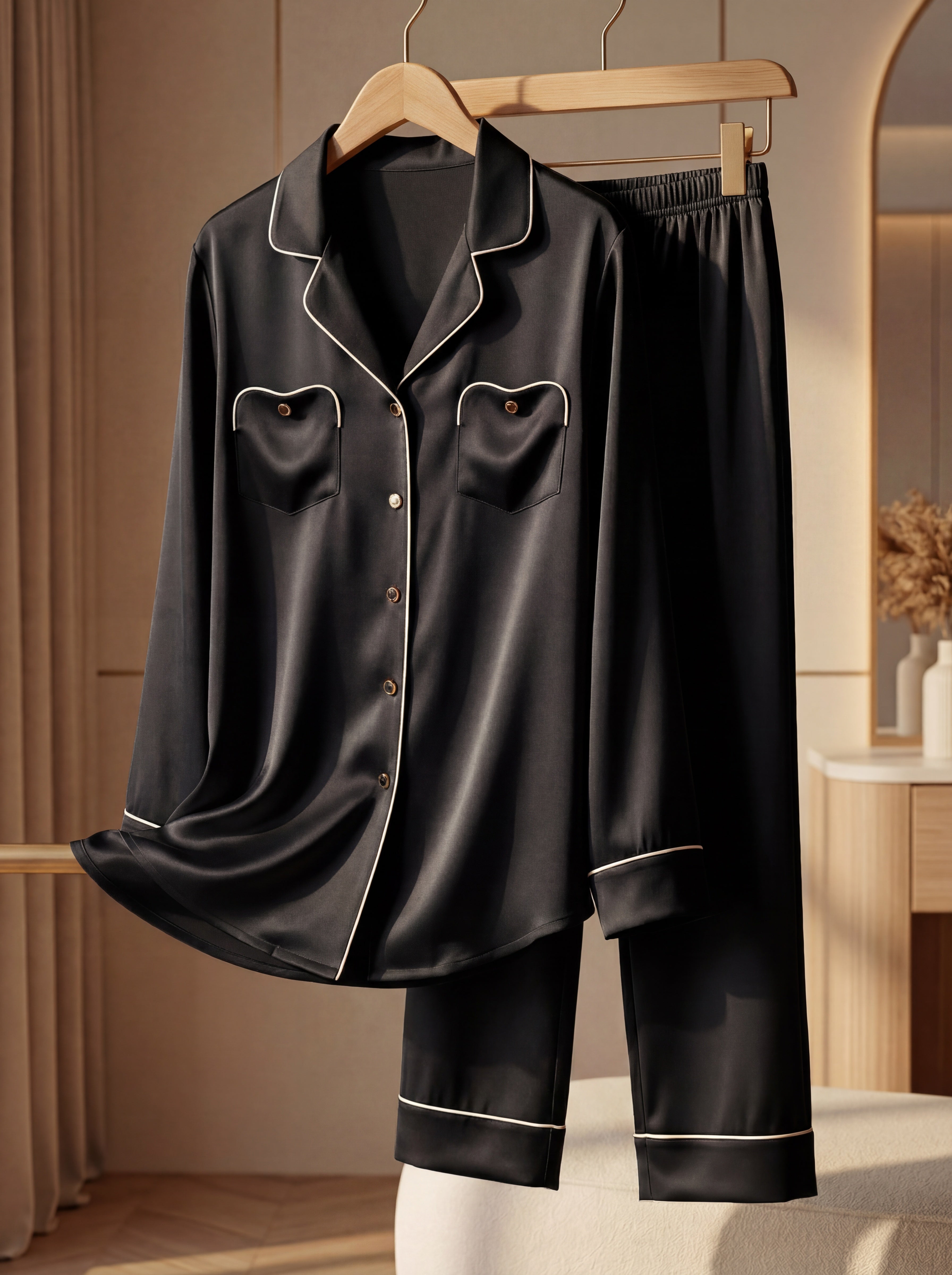 Le Pyjama en Soie Livia Le luxe des reines