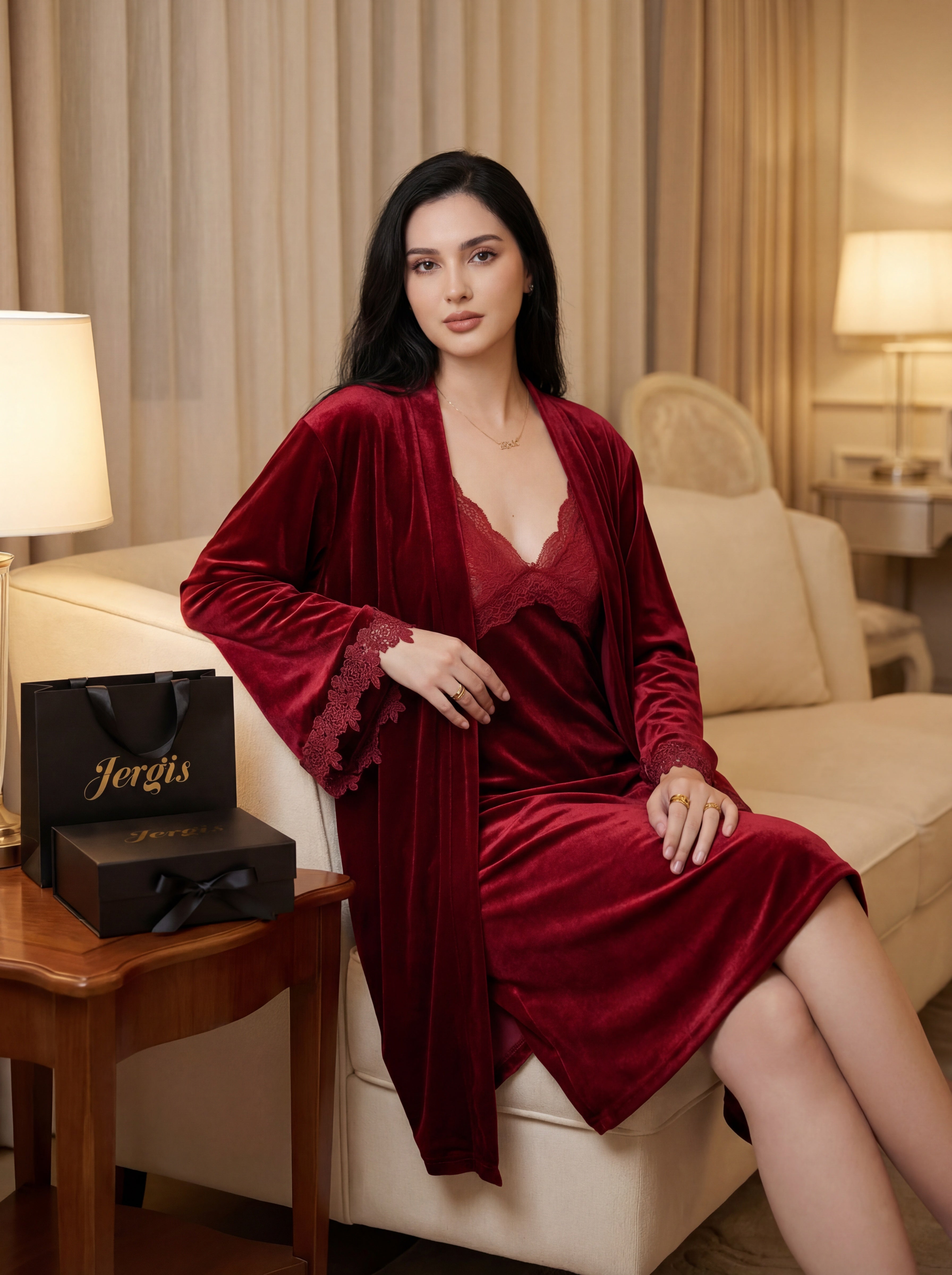 Ensemble en velour 2 pieces