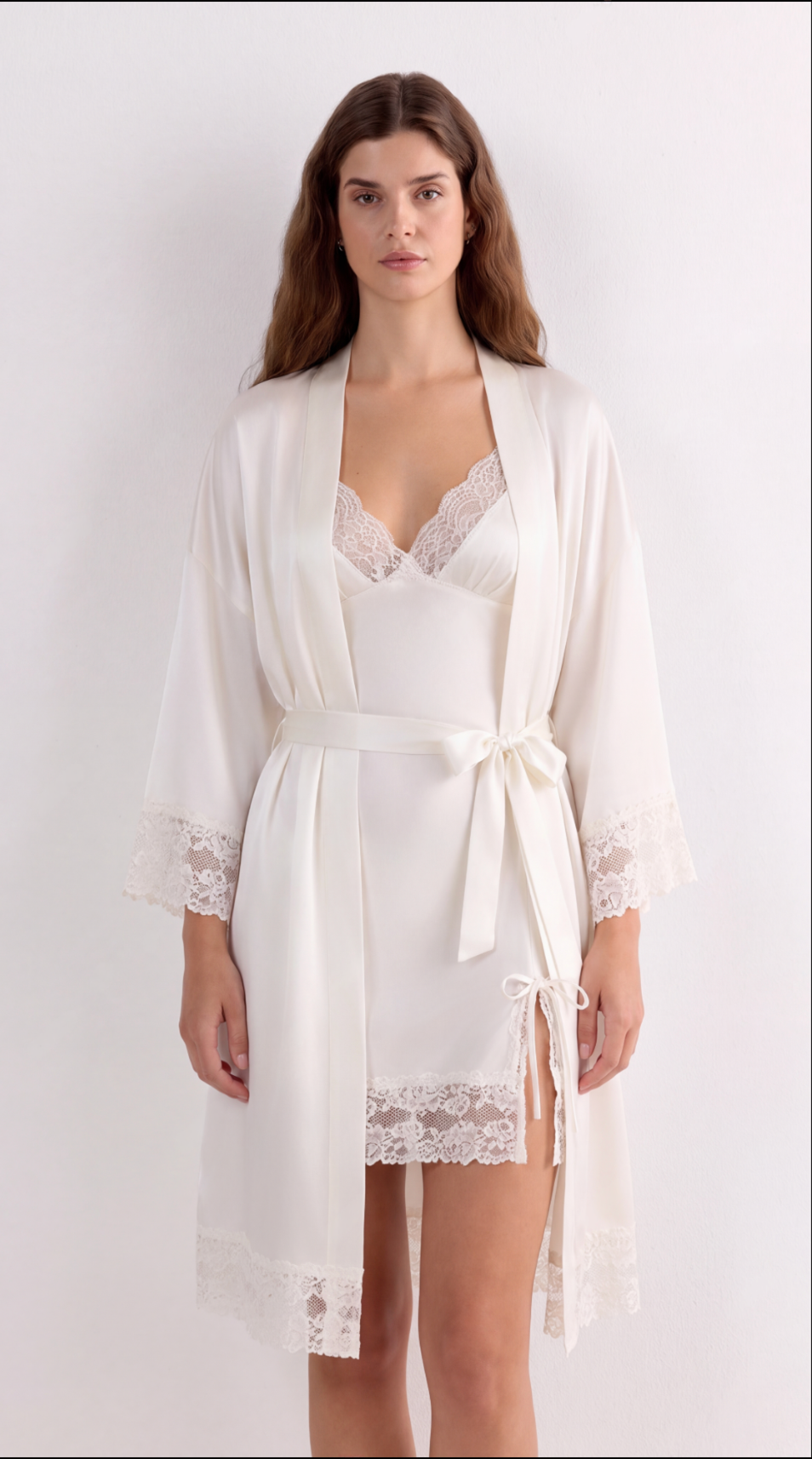 Le Duo Peignoir & Nuisette Nuage Blanc